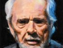 hugh bryden head study acrylic 15cm x 20cm unframed 